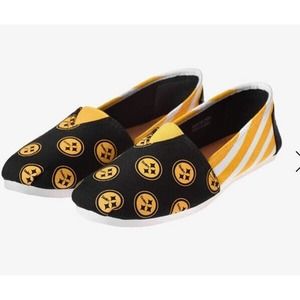 FOCO NFL Football Women's Pittsburgh Steelers Canvas Slip On Shoe New with‎ Tags